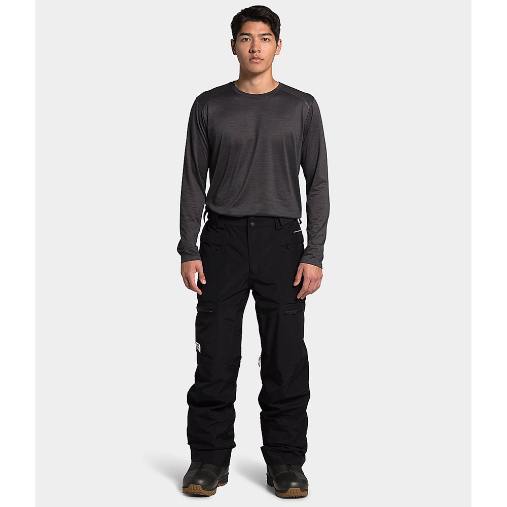 The North Face Pants Mens Australia - The North Face Powderflo Futurelight™ Black (PHS-217039)